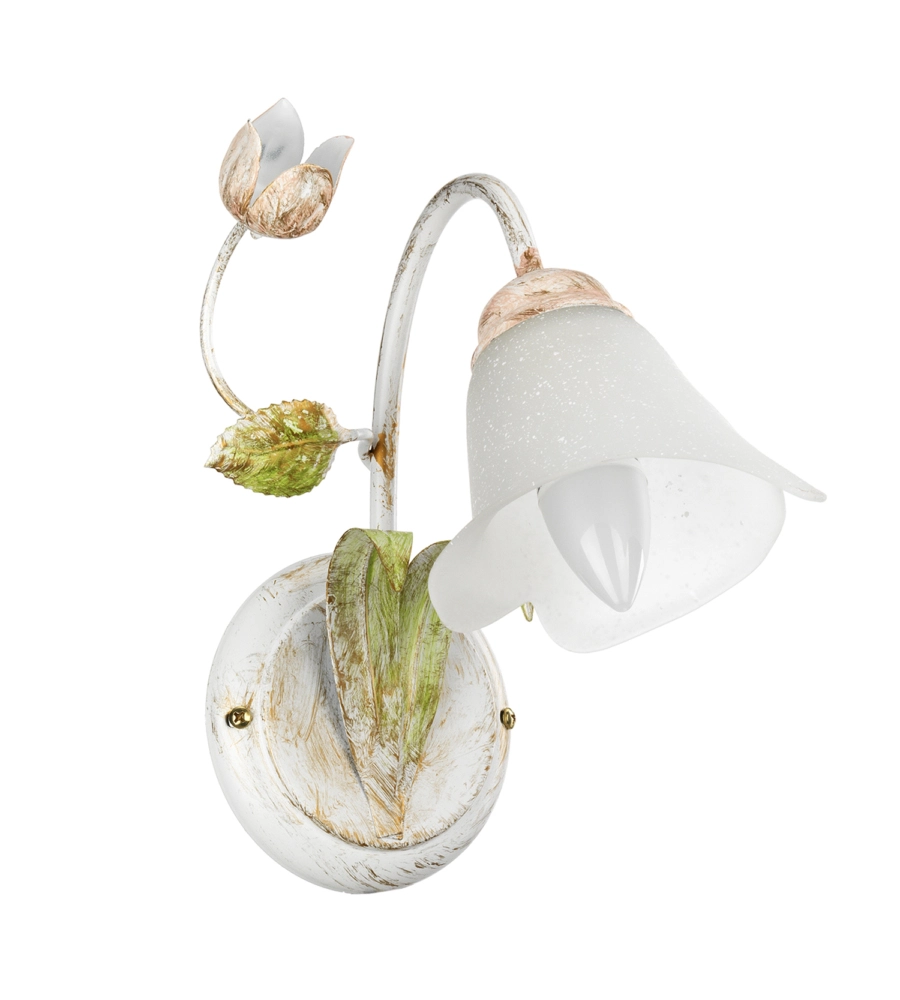APPLIQUE 1 LUCE ONLI "WILMA" BIANCO E14